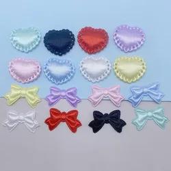 30pcs DIY decorative fresh and sweet love bow patch sticker, suitable for decorative clothing hats and bags, very beautiful