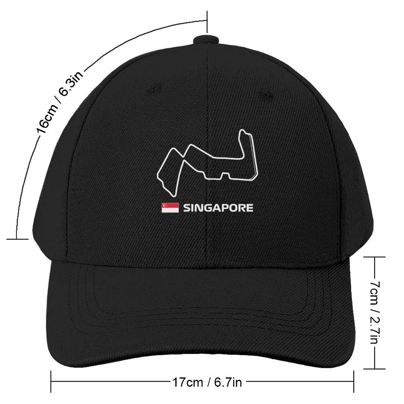 Circuit 2022 - Eighteenth Race of the Season (Singapore GP - Red BG) Baseball Cap beach hat Golf Women Hats Men's