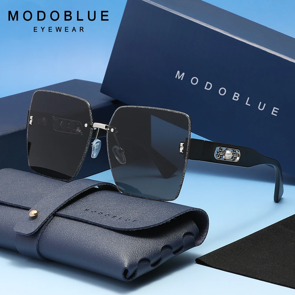 

MODOBLUE модные женские солнцезащитные очки с защитой от УФ400, очки в большой оправе для женщин, очки для путешествий и отпуска