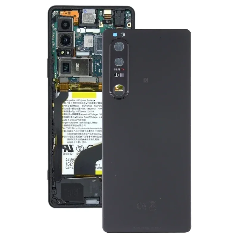 Battery Back Cover For Sony Xperia 1 III with Camera Lens Phone Rear Housing Case Replacement