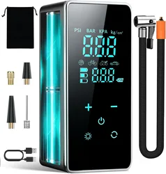 Tire Inflator Portable Air Compressor-4000mAh & 150PSI Portable Tire Inflator-Air Pump Cordless for Car,Motorcycle,Bike,Ball