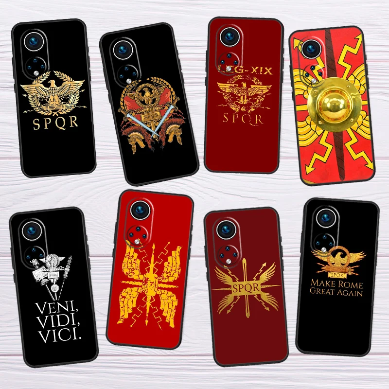 Emblema de escudo legionario del Imperio Romano, funda para Honor X8, X7, X9, a 50, 70, 90, Magic5 Lite, Huawei P60, P40, P20, P30 Pro, P Smart Nova 9, 5T