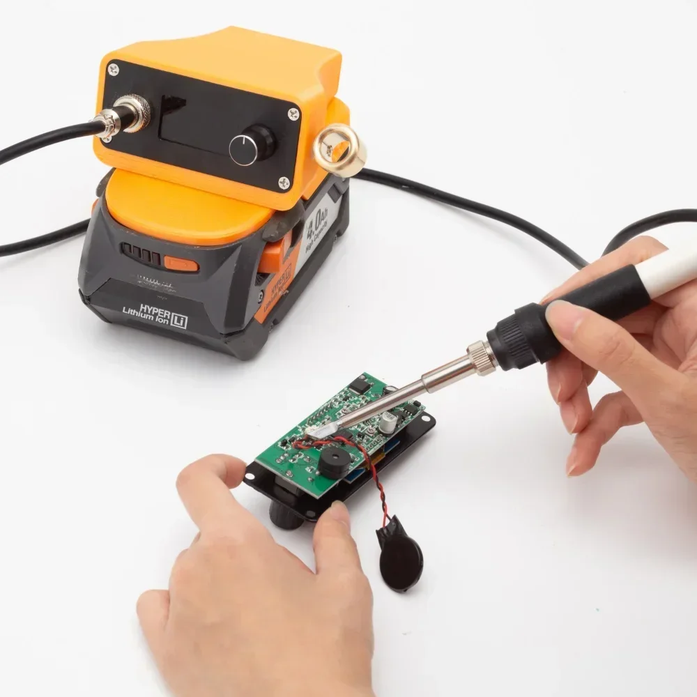 OLED Digital T12 Soldering Station For Ridgid AEG 18V Lithium Battery Electronic Soldering Iron Tip (Not include battery)