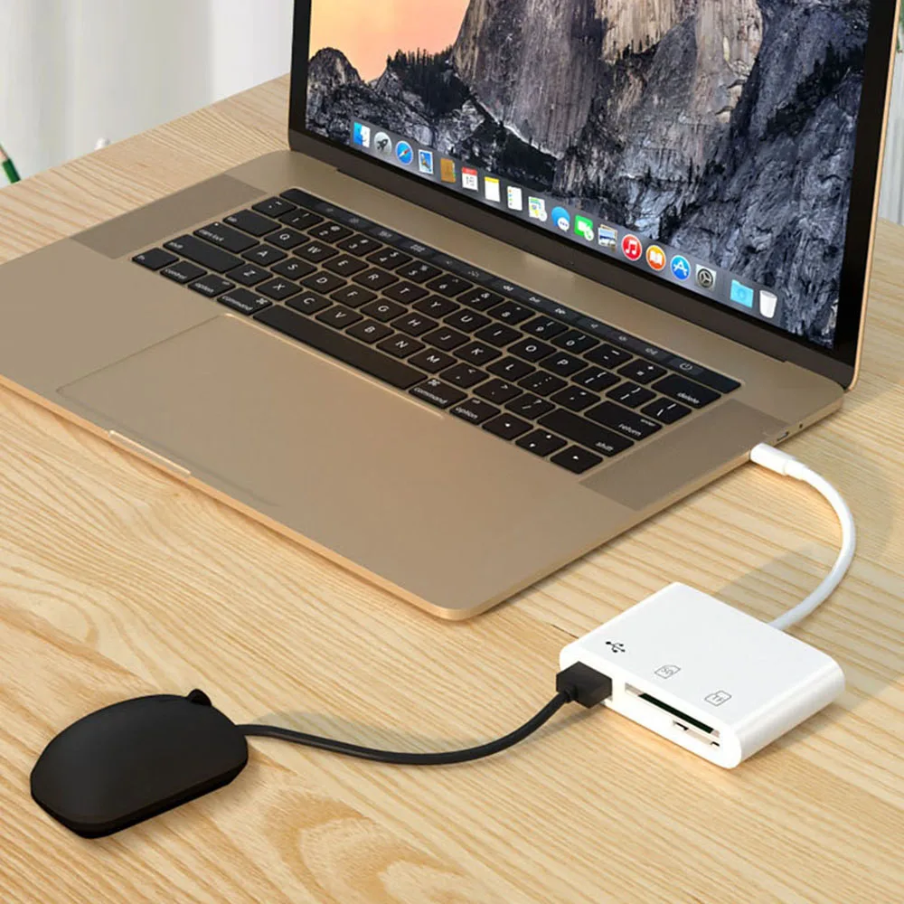 3 In 1 SD TF Card Reader USB C Converter For iPad Tablet Android OTG Adapter USB Type C to Smart Memory Card Reader Adapter