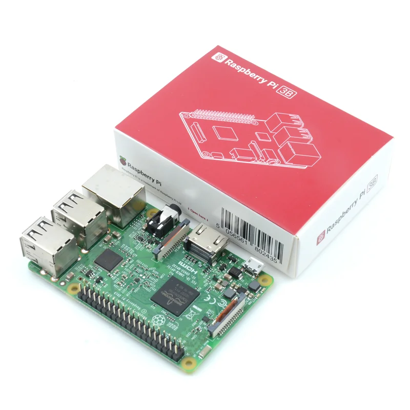 موديل التوت Pi 3B + Board, 3B Plus, BCM2837B0, 64-bit, GHz, 1GB LPDDR2 SDARM, دعم واي فاي, بلوتوث