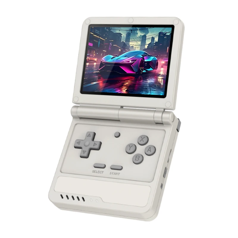 POWKIDDY Retro Flip V90S Portable Handheld Game Console 3.5-inch 640*480 IPS Screen A133Plus Vibration Function Children's Gifts image 3