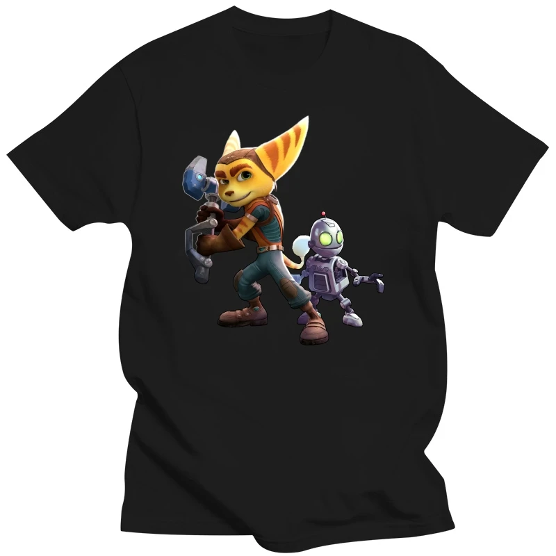 Ratchet & Clank Man TShirt Ratchet & Clank Classic Fashion T Shirt Graphic Streetwear Hipster