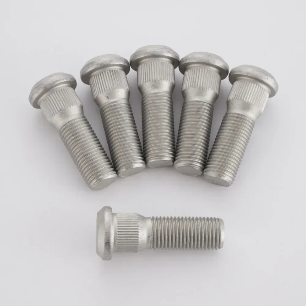 5pcs Wheel Lug Studs Hub Spline Bolts Screws for Toyota Lexus M14x1.5 Knurled OD 16.3mm Length 53mm