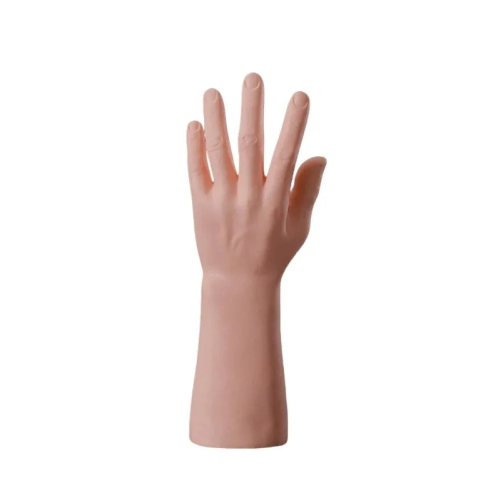 Photography Props Matte Hard Male Hand Model Realistic Standing Mannequin Hand Portable Durable Ring Display Prop Window Display