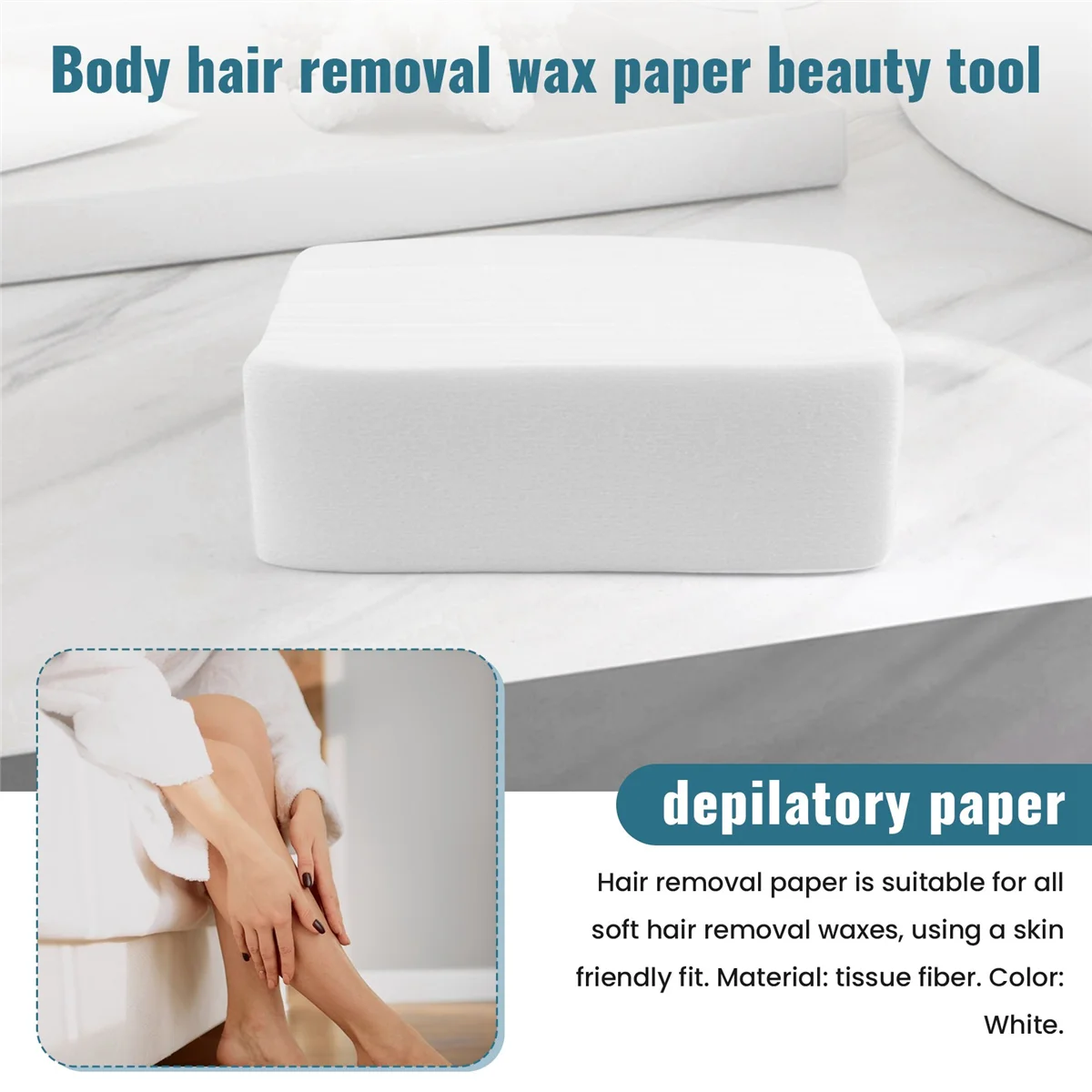 

A07R DOLL WAX 100 шт./компл. бумага для депиляции нетканая ткань для лица, шеи, рук, ног, тела, восковая бумага, инструменты для красоты