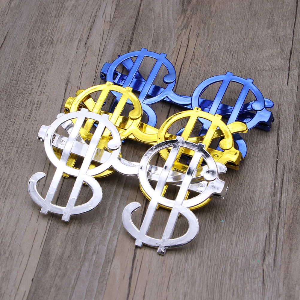 12個入り ドルデザインの斬新なメガネ 電気メッキ加工 パーティーグッズ 仮面舞踏会 ハロウィン 誕生日 集まり トレンディで楽しいメガネ