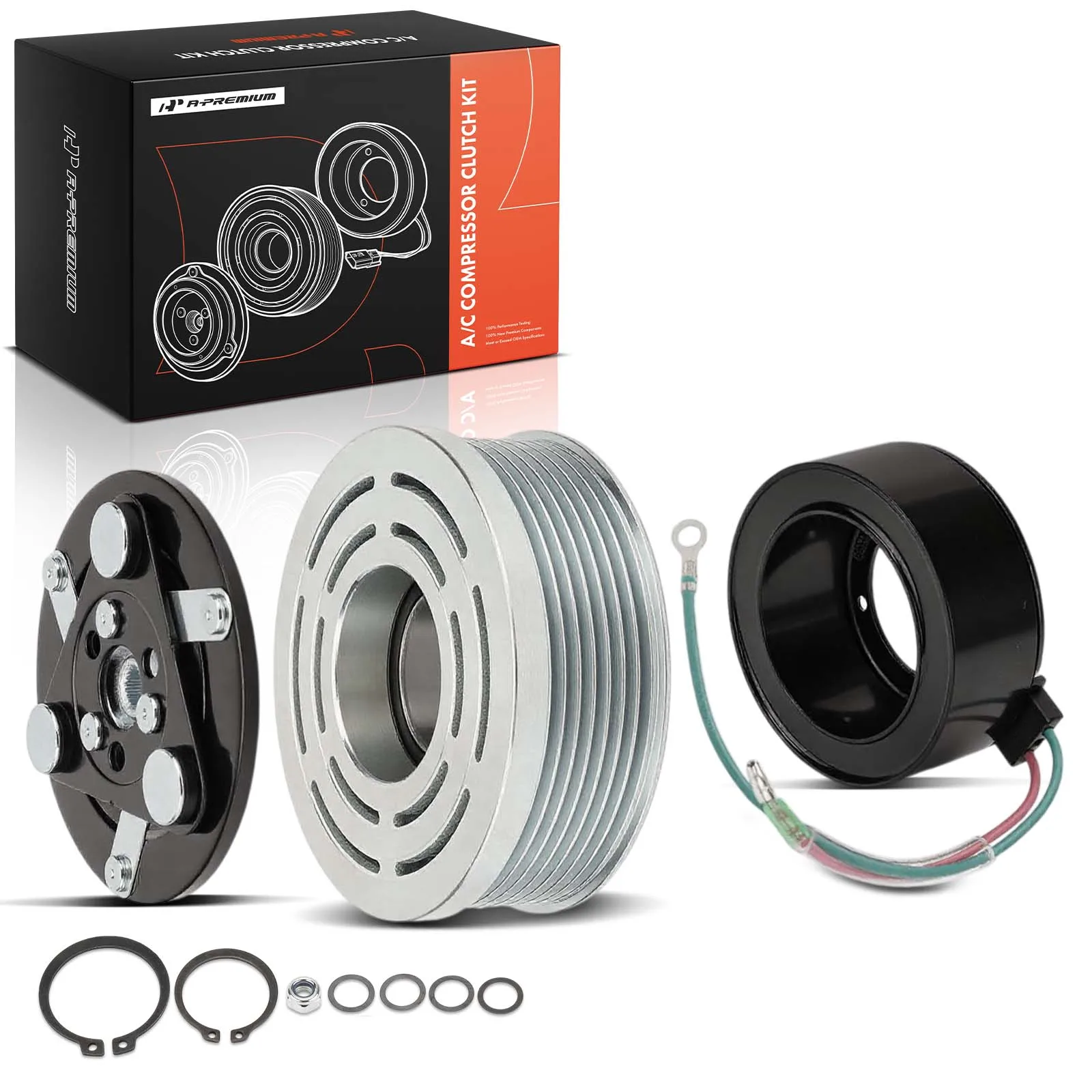 A-Premium AC Compressor Clutch Assembly Repair Kit for Honda Civic 2006 2007 2008 2009 2010 2011