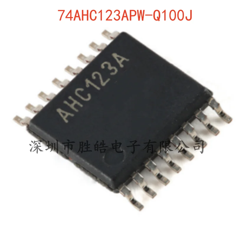 (10PCS)  NEW  74AHC123APW-Q100J   With A Reset And A Multivibrator Trigger   TSSOP-16   123APW-Q100J   Integrated Circuit