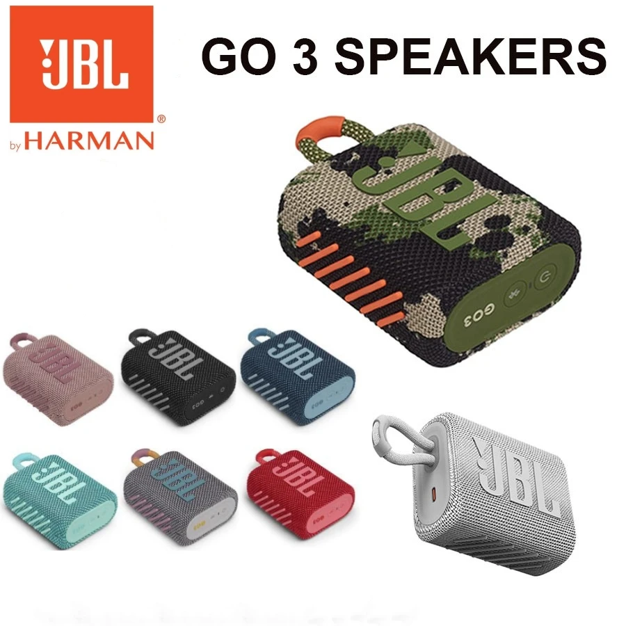 100% Original JBL GO 3 Portable Bluetooth Waterproof Speaker  Mini Wireless Speaker Party speaker