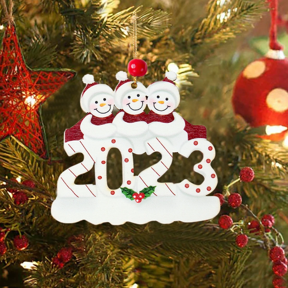 2023 Christmas Family Pendant Christmas Decorations for Home Navidad Christmas Tree Hanging Ornament Xmas Gift New Year 2024