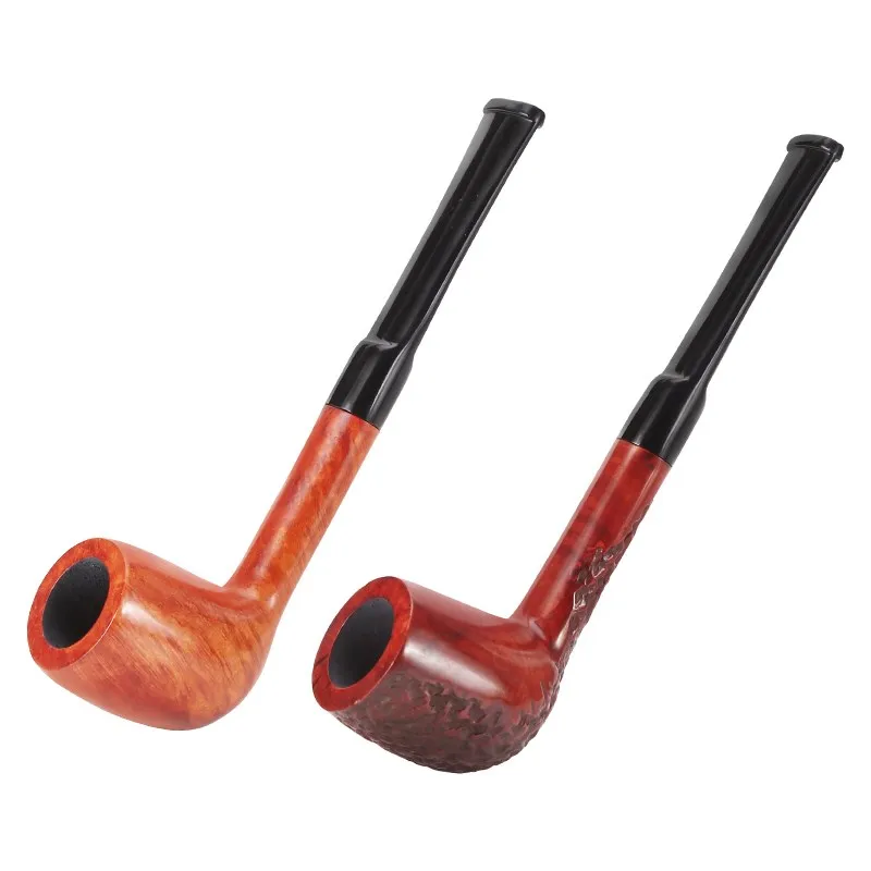 New Briar Tobacco Pipe Wood Bamboo Joint Men Apple Army Pipe Classic Solid Wood Smoker Gentleman Gift With Accessories