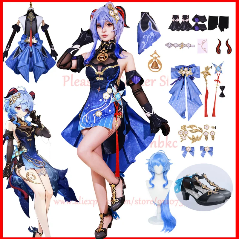 In stock 2024 Ganyu new outfit cosplay costume Genshin impact cosplay Twilight blossom Gan Yu full set cosplay outfit uniform