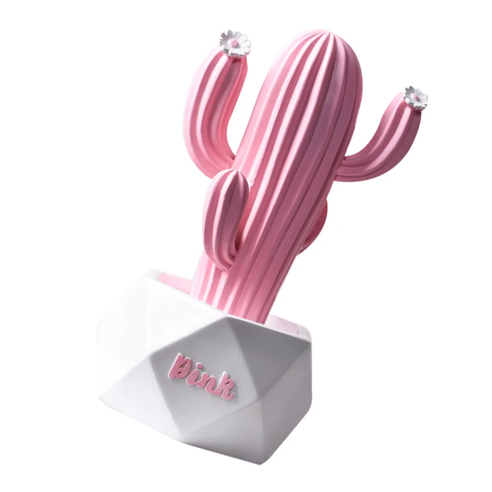 

1Pcs Pink Resin Cactus Decorative Prop Eco-Friendly Home Ornament Photography Accessory Tabletop Festival Layout Decor