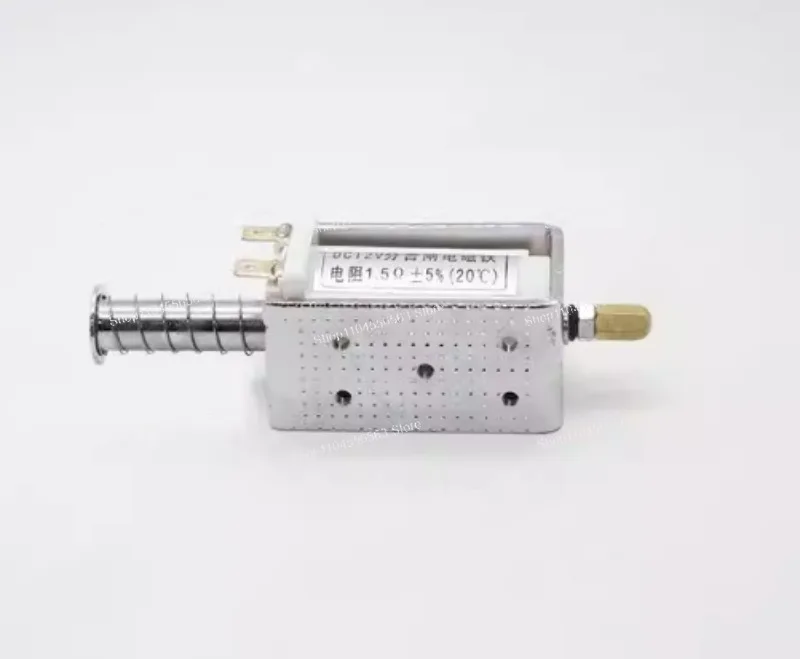 DC 12V 24V AC 220V Push Pull Electromagnet 60mm Long Stroke 15KG Thrust Self-resetting Solenoid for Automation