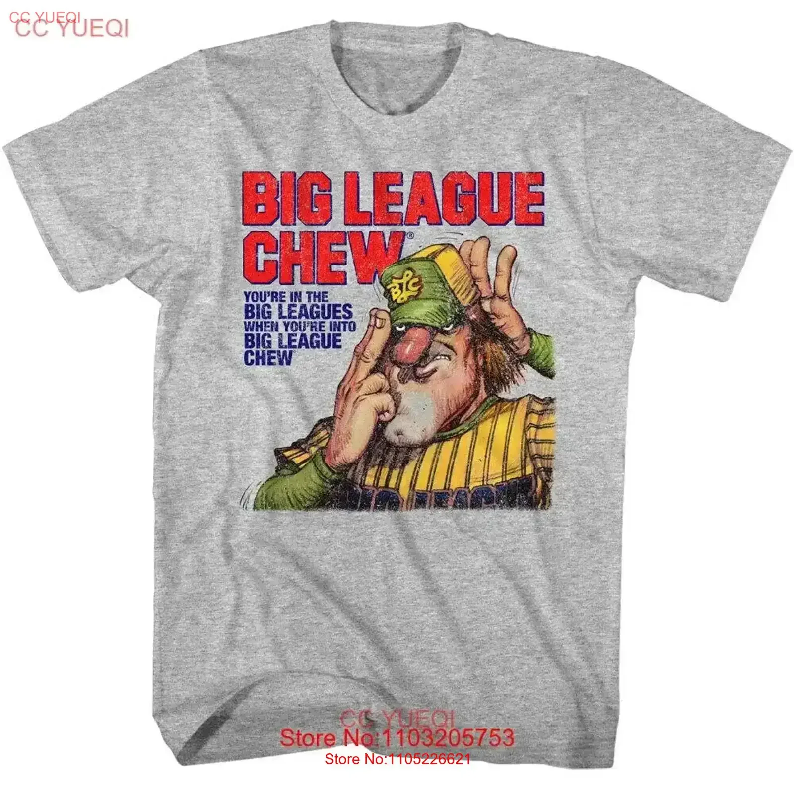 Big League Chew Bubblegum Baseball T Shirt Pitchers Slogan Retro 80's Merch vintage Washed designer clothes homme Casual