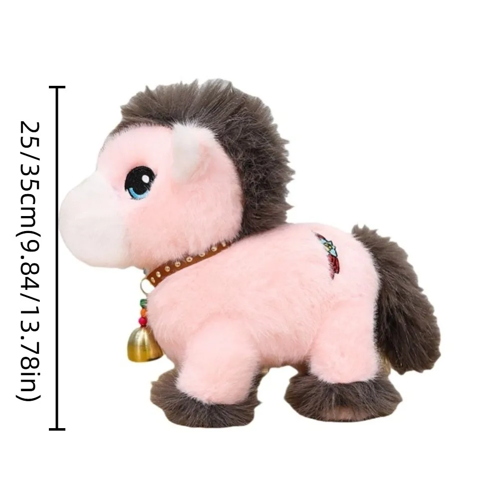Simulation foal peluche poupée queue en peluche longue crinière cheval jouets en peluche PP coton mignon cheval en peluche jouet enfants cadeau