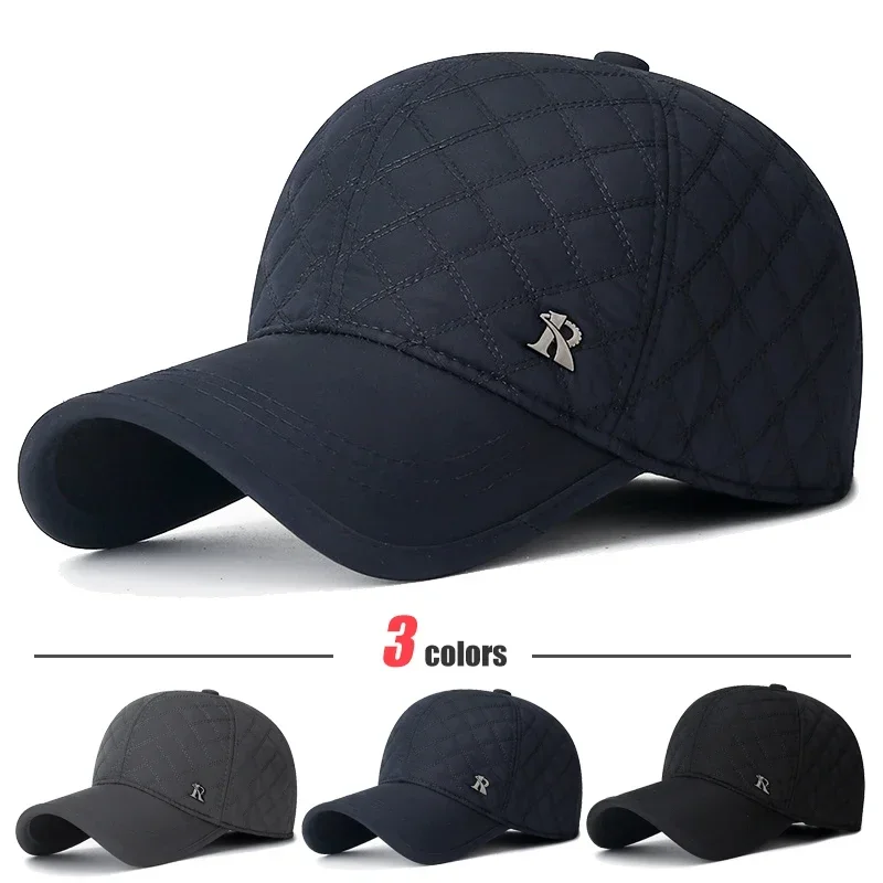 New Unisex Middle-Aged and Elderly Winter WindProof, Cold-Proof and Warm Baseball Cap With Ear Protection, Thickened Peaked Cap