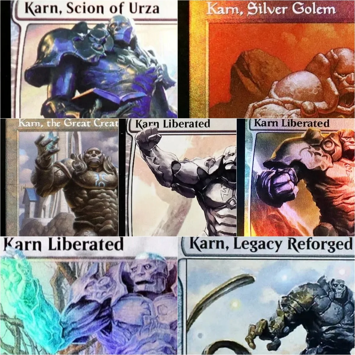 

Karn Liberated / Karn, the Great Creator Magical Proxys Game Black Quality Proxy Playing Cards Board Game Trading Cards Proxy