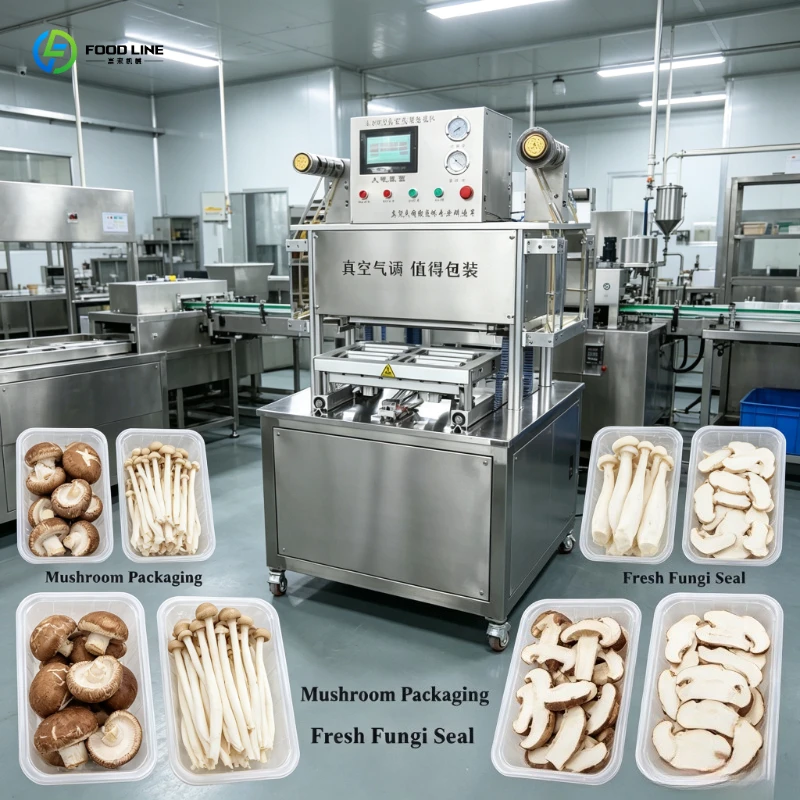 FL Automatic Modified Atmosphere Sealer Freshness Machine, Vacuum Packing for Steak Cuts, Durable Kit with Roll & Pouch