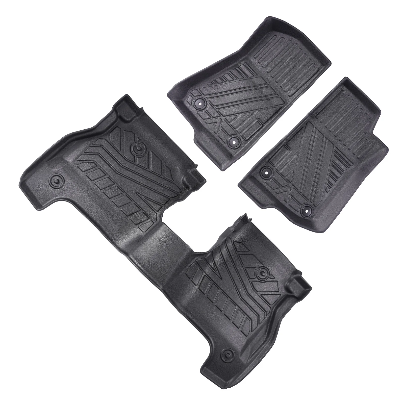 1st Row Floor Mats with 2nd & 3rd Row Floor Mat For Ford Expedition 2018-2024