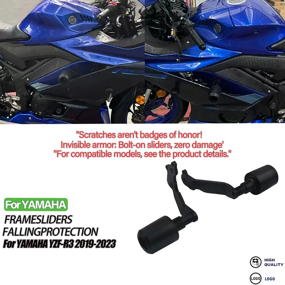 

Motorcycle Accessories Falling Protection Frame Slider Fairing Guard Crash Pad Protector For YAMAHA YZF-R3 YZFR3 2019-2024