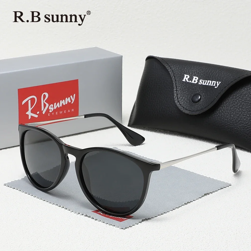 

Очки RBsunny Vintage Trendy: модные женские и мужские очки с поляризацией UV400, круглые, с большой оправой, для вождения, активного отдыха, путешествий, антибликовые