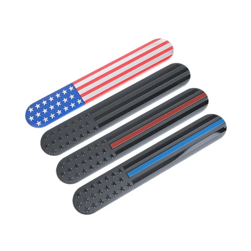 Automobile Motorcycle Exterior Accessories United States Of America USA National Flag Aluminum Alloy Car Stickers