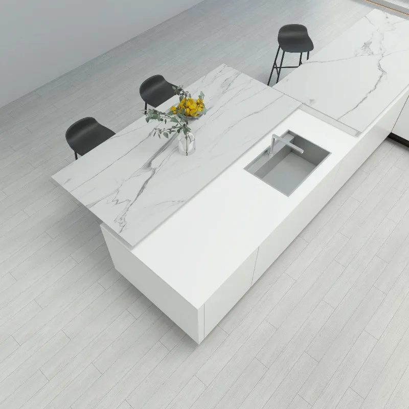 

Smart kitchen electric countertop translation system: Translation island push and pull upgrade, smart kitchen optimizes space