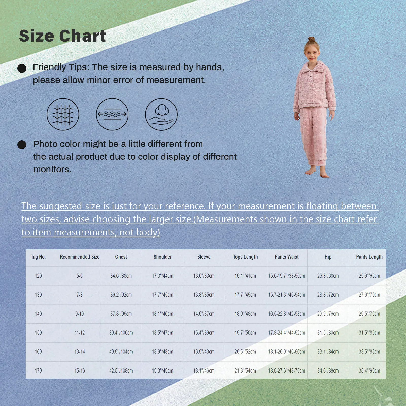 الأطفال الفتيات 2 قطعة غامض الفانيلا بيجامة الزي ملابس خاصة Homewear طويلة الأكمام البلوز بلوزات فستان أطفال مع سروال داخلي لحفلة الاحماء عطلة #6