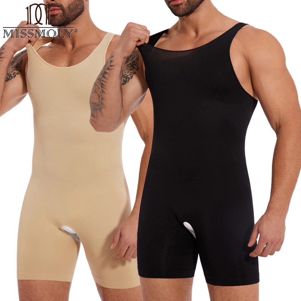 

Новое мужское нижнее белье для всего тела, компрессионное боди для похудения, дышащее корректирующее белье для контроля живота, корсет для тренировки талии живота