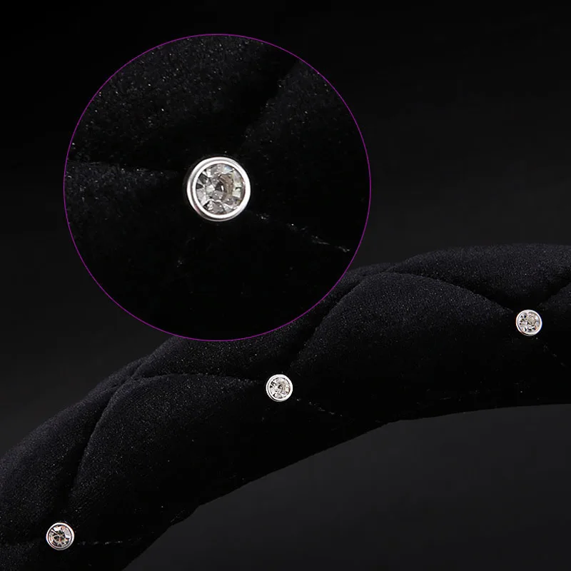 Universal 38CM Steering Wheel Cover Plush Fluffy Warm Cover for Car SUV Luxury Crown Diamond Design Auto Interior Accessories