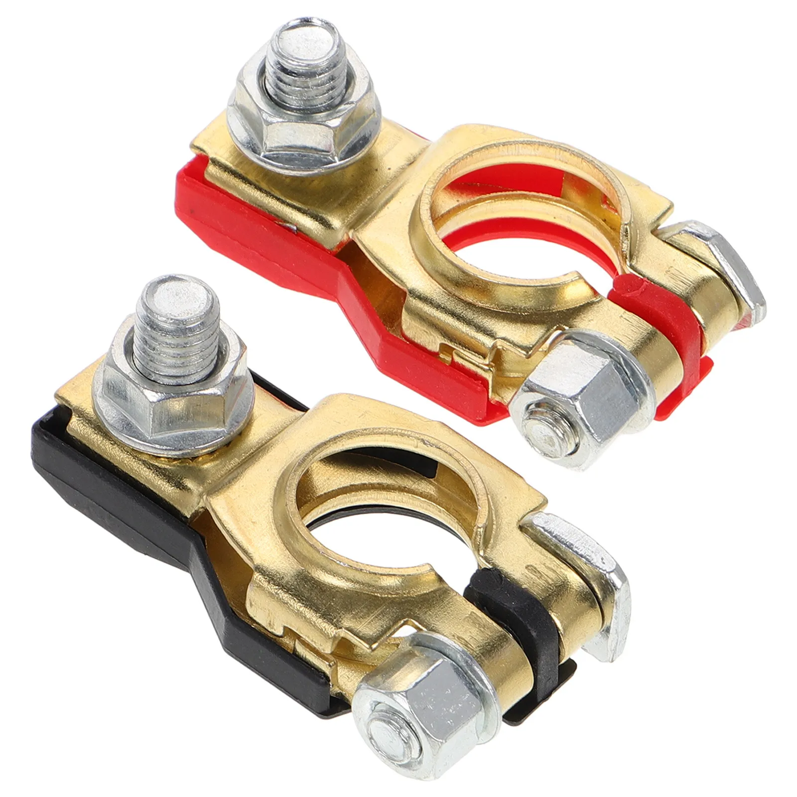 

Battery Terminal Connectors Pure Copper Japanese Design Quick Install Protection Cover Compatible With Car Truck Marine Top
