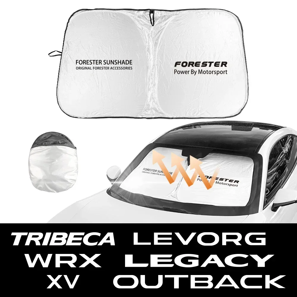Pára-brisa dianteiro do carro para Subaru Forester, Flodable Sunshade, Auto Acessórios, XV Outback, Legacy, WRX, Tribeca, Levorg, BRZ, Crosstrek