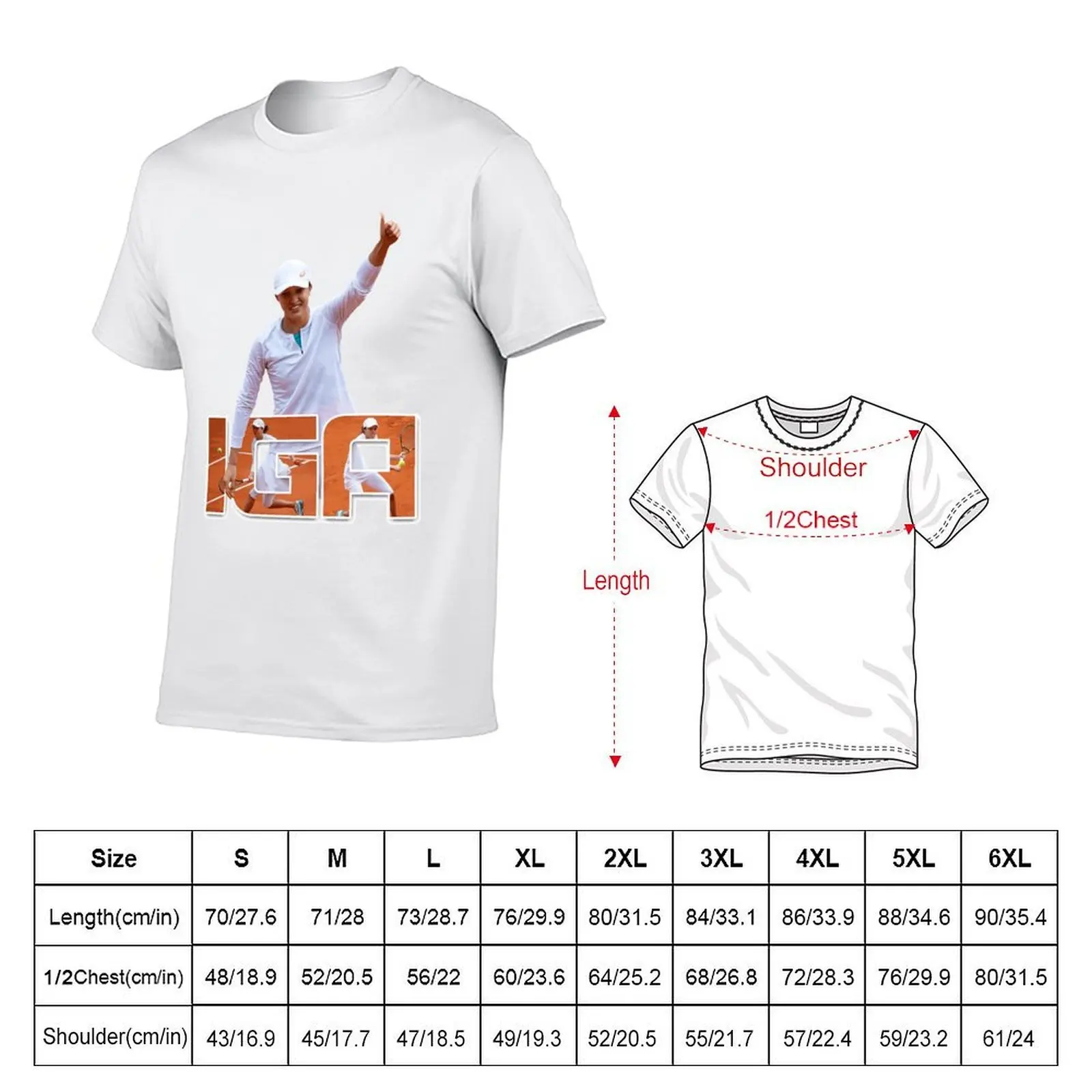Iga Swiatek - Polish Tennis Star T-Shirt funny t shirts dark humor t shirts for man cotton soft T-Shirt