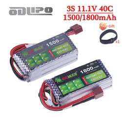 3S 11.1V Lipo Battery 1500mAh 1800mAh 40C With Deans T JST XT30 XT60 Plug For FPV Airplane Drone Remote Control Toys 3S Battery