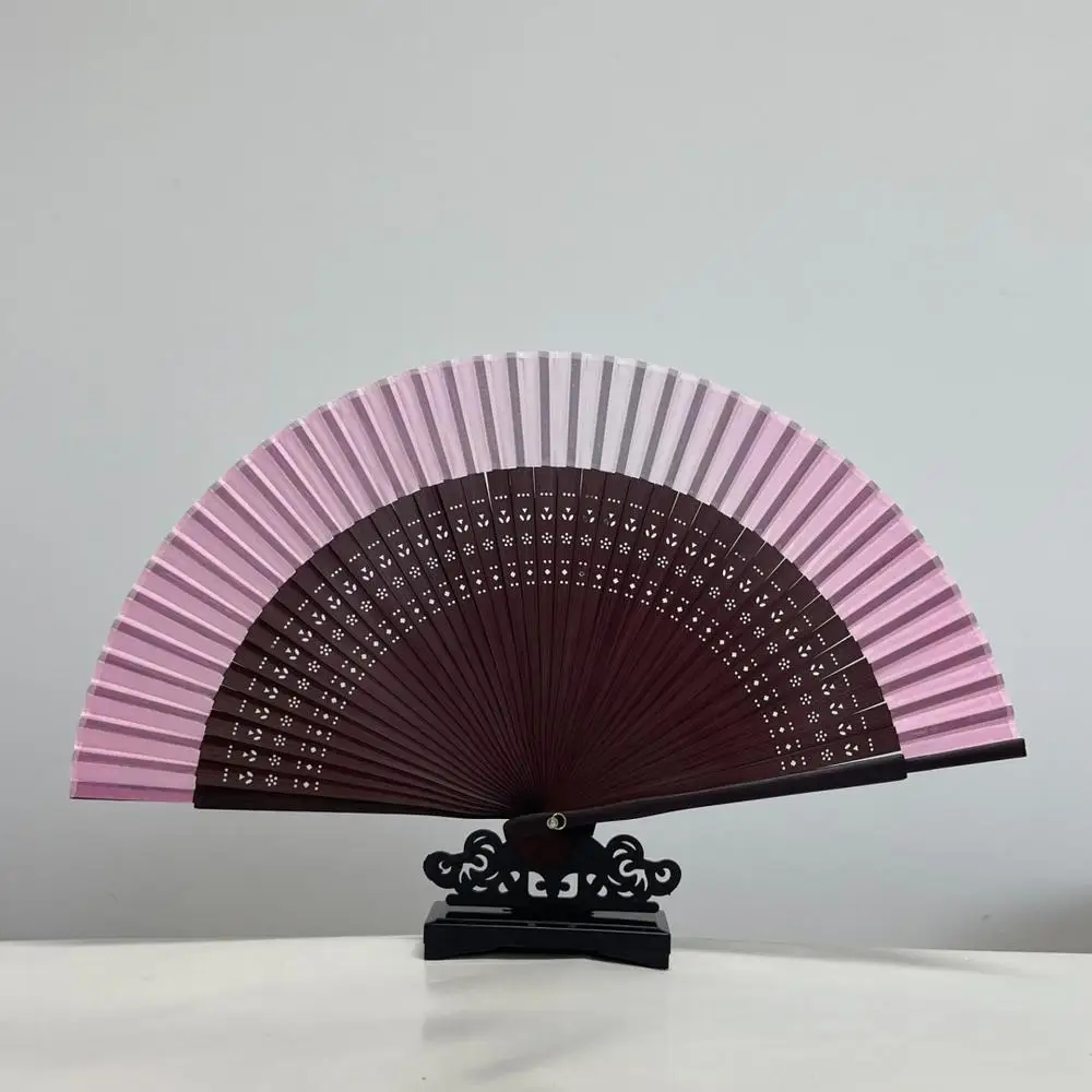 Chinese Style Bamboo Folding Fan, Classical Carving Craft