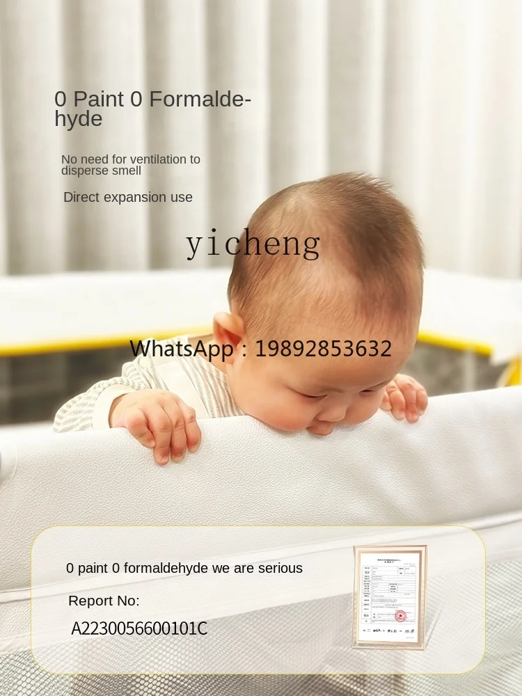 AG سرير أطفال بخياطة عجلات متحركة محمولة قابلة للطي #3