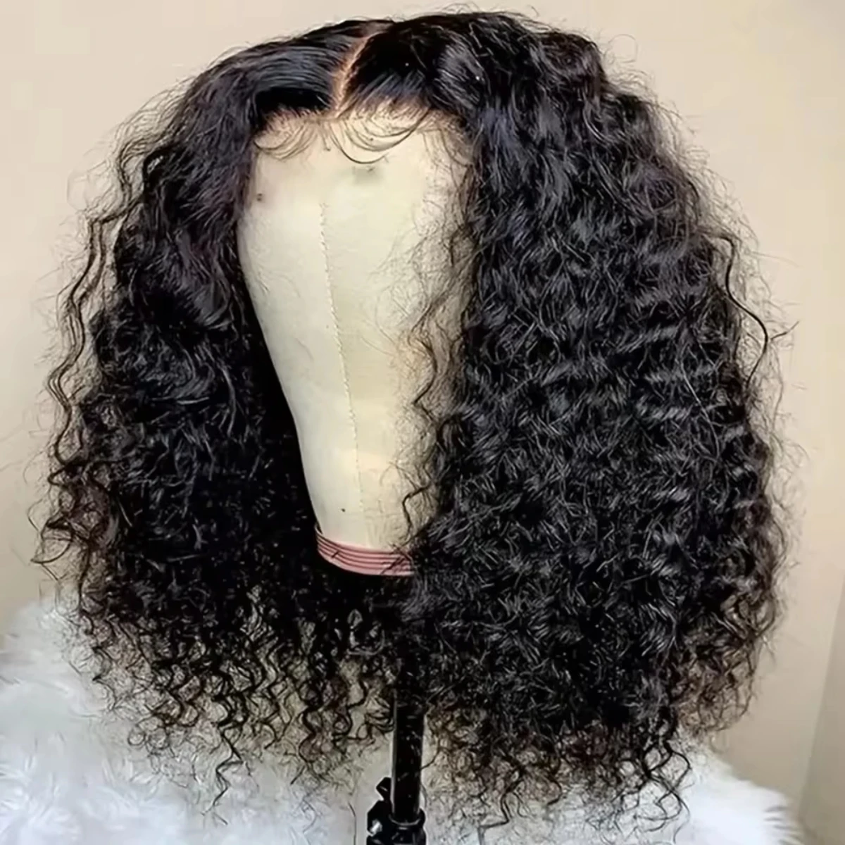 Onda profunda encaracolado bob perucas 13x4 hd perucas de renda transparente cabelo humano 4x4 peruca de renda próxima 230% densidade bob peruca pré arrancada para mulher