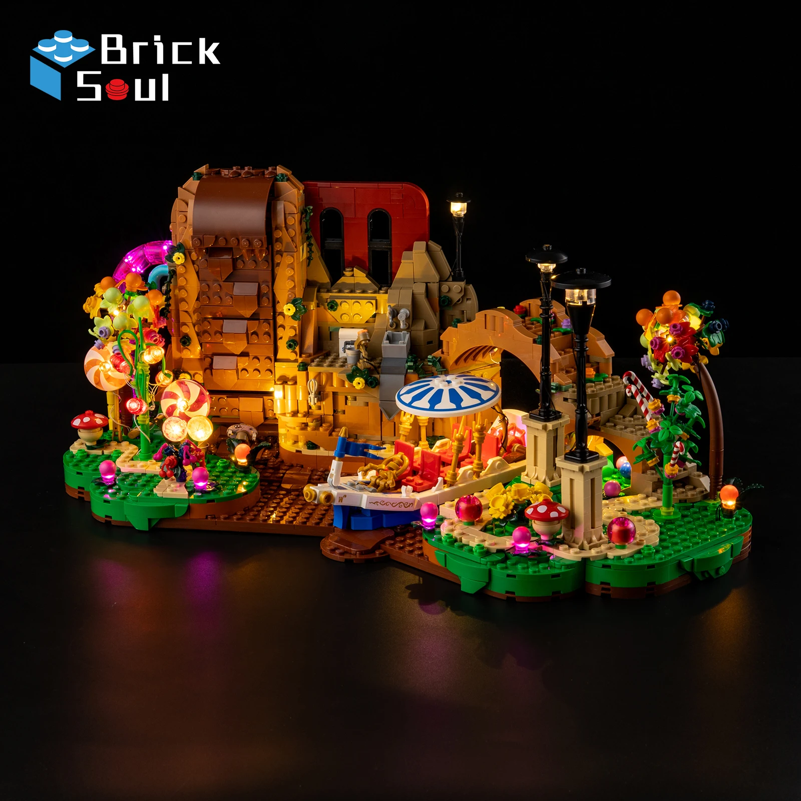 Led Light Kit for Lego 21360 Willy Wonka & The Chocolate Factory Model Diy Toys Set Not Included Building Blocks