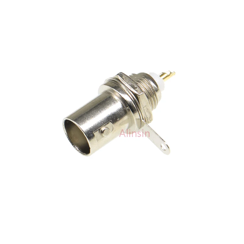 5PCS BNC Female Socket Solder Connector Chassis Panel Mount Coaxial Cable For Welding Machine Parts Hot