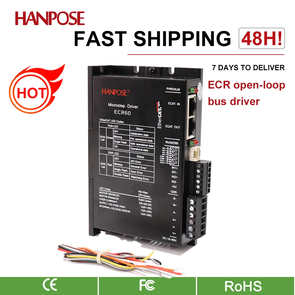 hanpose ECR60/86 Bus Communication Control 42/57/86 Stepper Motor Open-loop Driver I/O Port