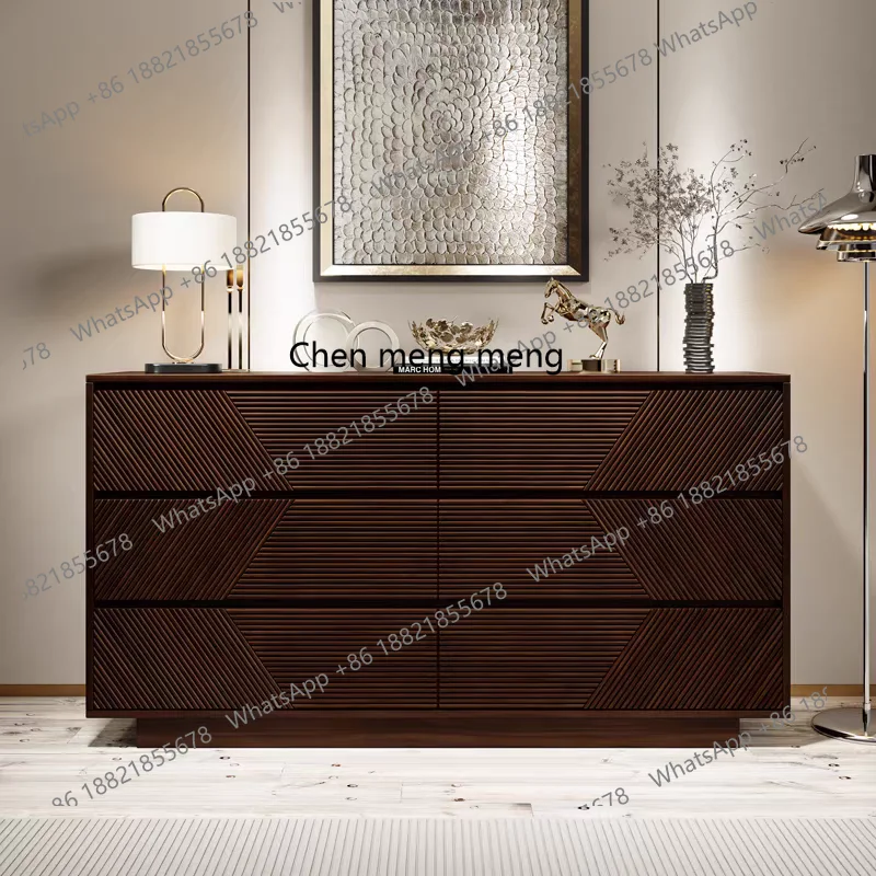 

Solid wood chest of drawers, living room drawer, storage cabinet, bedroom bedside, light luxury chest of drawers