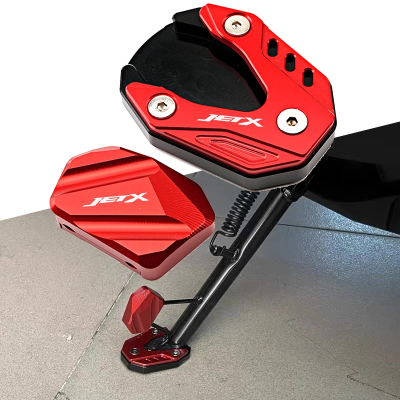 For SYM JET X125 JET X150 JET X200 jet X 125 150 Accessories Motorcycle Side Stand Enlarge & Support Kickstand Column Auxiliary