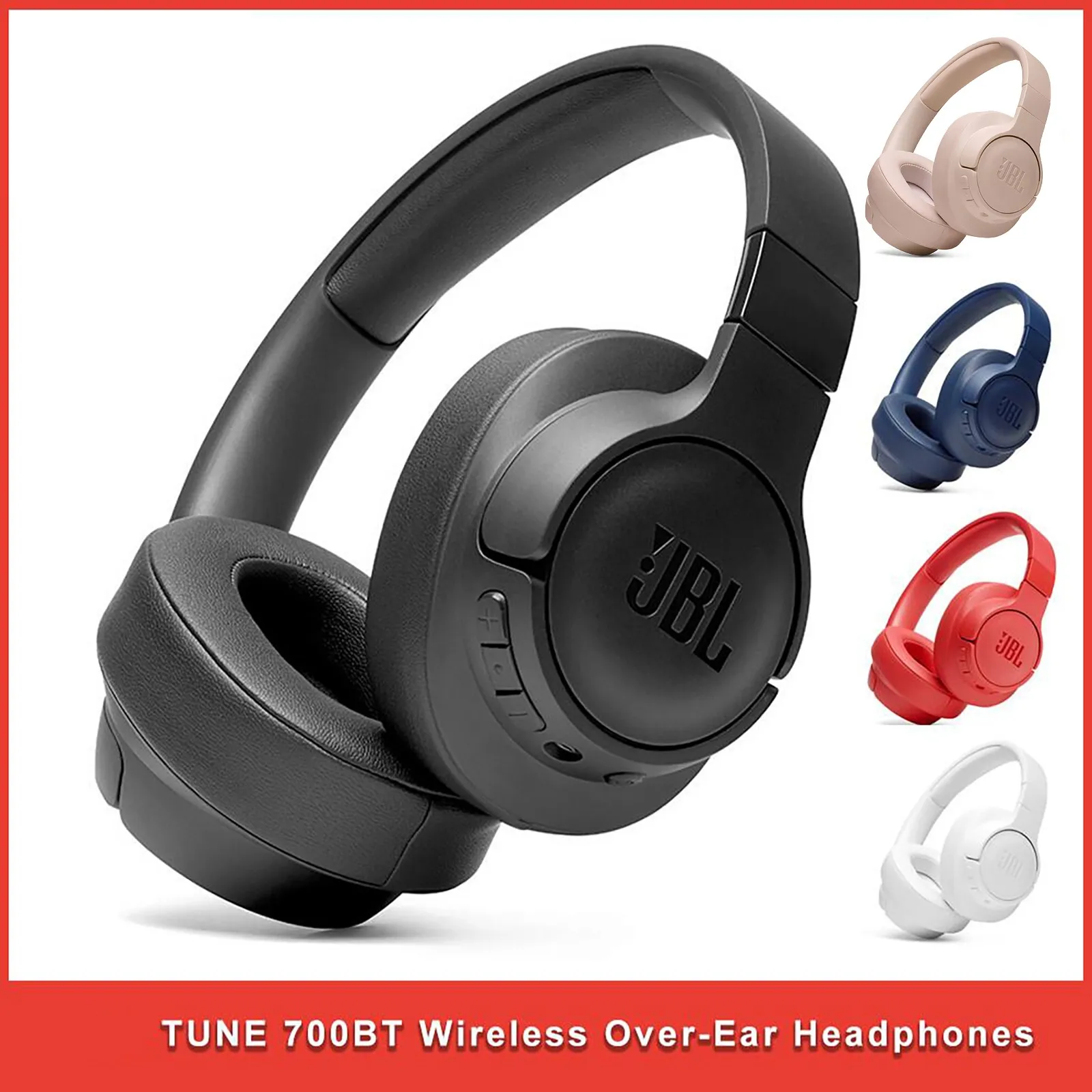 T-UNE 700BT Wireless Over-Ear Headphones  Bass Gaming Sports Headset Handsfree With Microphone T700BT