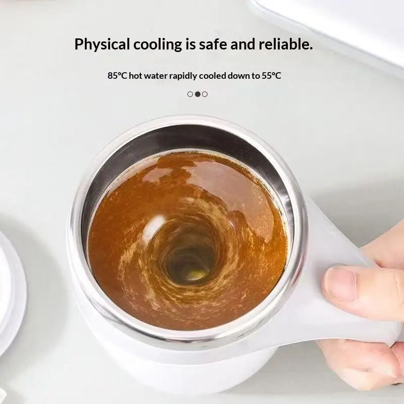 Portable Electric Automatic Stirring Mug Rechargeable Self Mixing Coffee Cup 1PC for Gym Post Workout Protein Mixing